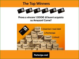 Concorso a premi vinci card Amazon