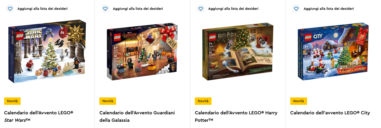 Calendari dell'Avvento Lego