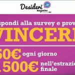 Nuovo concorso a premi Desideri Magazine vinci buoni Amazon ogni giorno