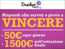 Nuovo concorso a premi Desideri Magazine vinci buoni Amazon ogni giorno