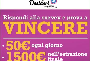 Nuovo concorso a premi Desideri Magazine vinci buoni Amazon ogni giorno