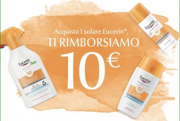 cashback eucerin solari rimborsa 10 euro