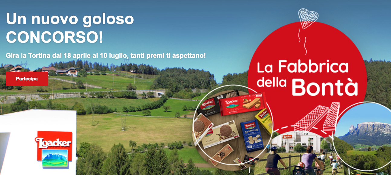 concorso Vinci la fabbrica della bontà Loacker