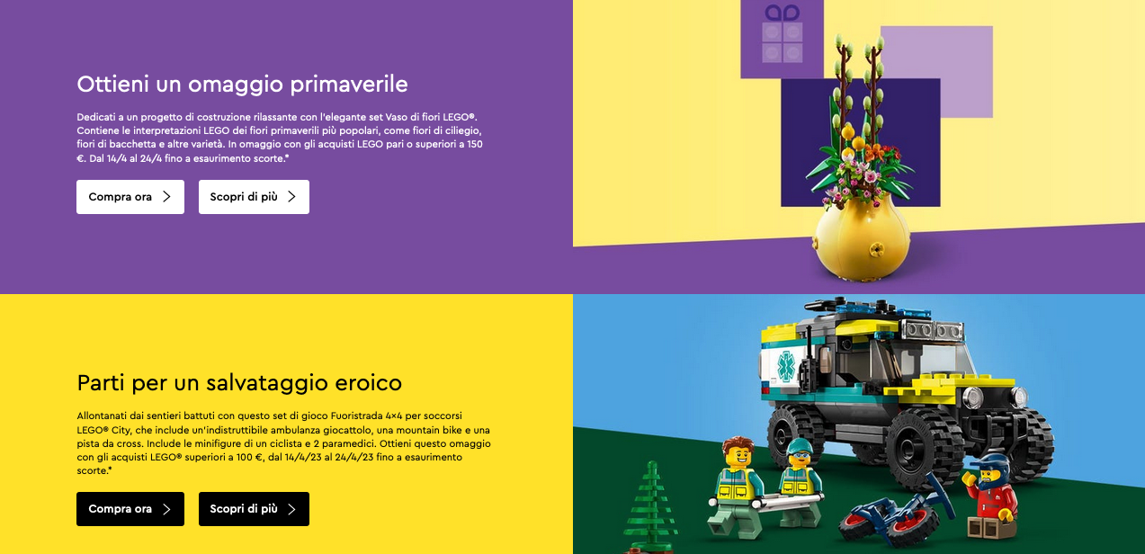Nuovi omaggi Lego