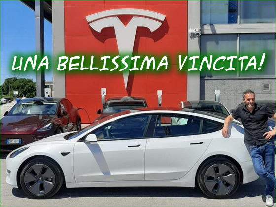 Vinta una Tesla su Soldissimi!