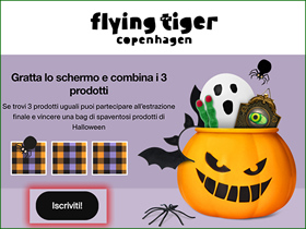 Con Flying Tiger vinci Halloween!