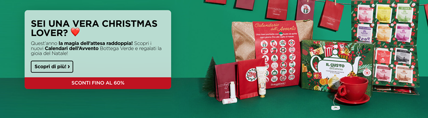 Sconti Calendario dell'Avvento Bottega Verde