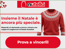 Vinci i maglioncini Nutella