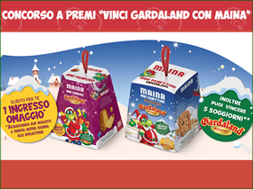 Vinci Gardaland con Maina