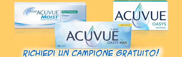 Richiedi gratuitamente le lenti Acuvue