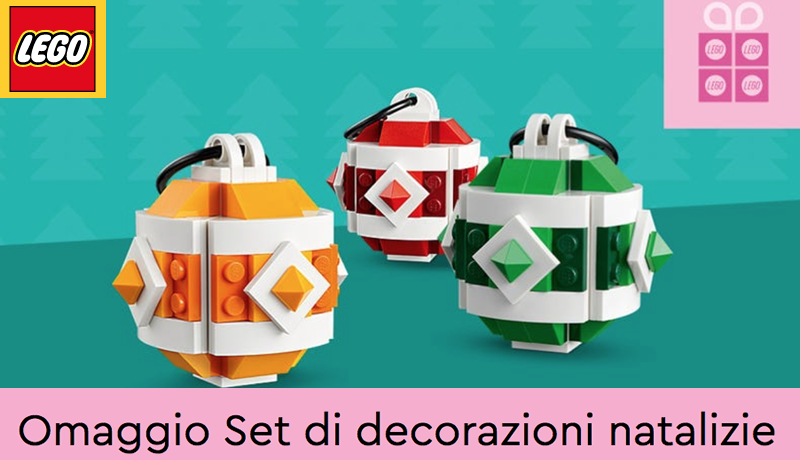 Decorazioni natalizie in omaggio su Lego!