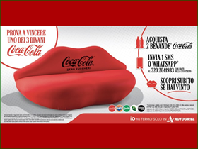 Vinci il divano Coca-Cola
