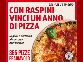 Vinci un anno di pizza