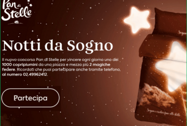 concorso notti da sogno pan di stelle