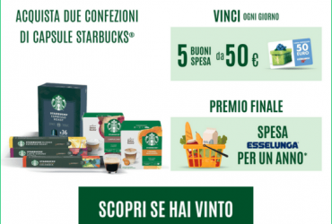 Vinci con Sturbucks da Esselunga