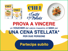 Vinci una cena stellata con Chef