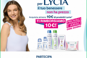 Lycia ti rimborsa 10 euro