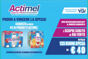 Vinci la spesa con Actimel