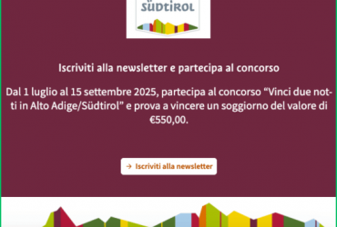 Vinci due notti in Alto Adige