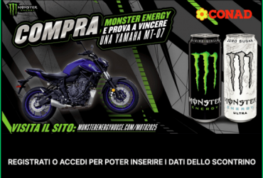 Vinci una moto con Monster