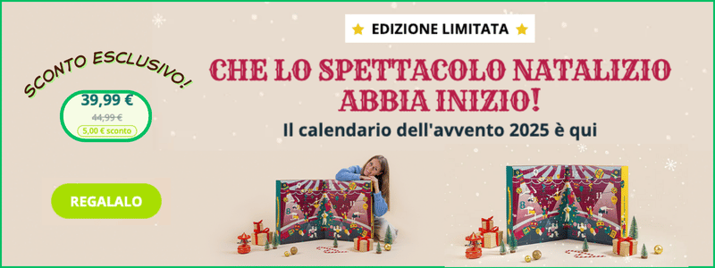 Calendario dell'Avvvento Degusta Box 2025 e sconto esclusivo