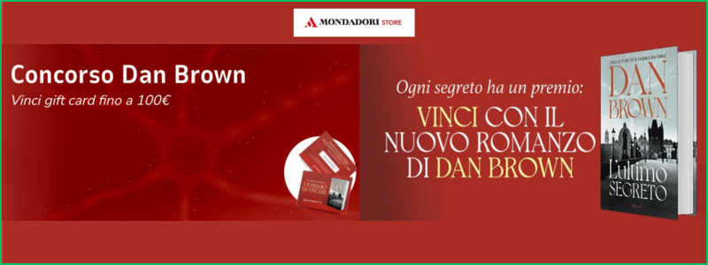 Concorso Mondadori vinci con Dan Brown