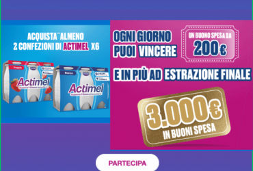Vinci buoni spesa con Actimel