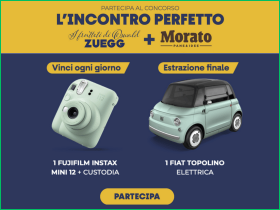Vinci la Fiat Topolino con Zuegg e Morato