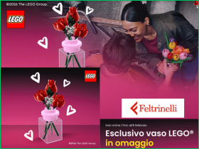 Pink Vase Lego in omaggio su Feltrinelli