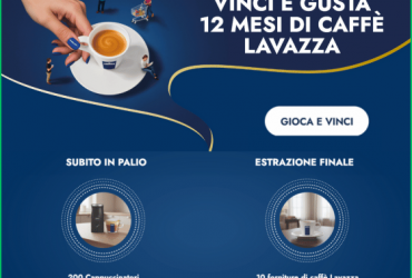 Vinci 12 mesi di caffe Lavazza