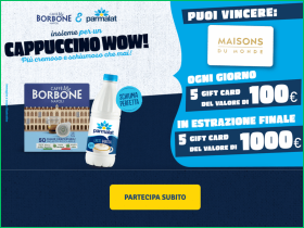 Vinci con Parmalat e caffè Borbone