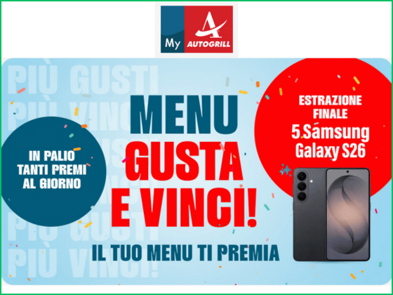 Autogrill Menu Autogrill Menu, gusta e vinci! - Concorsi a premio - Soldissimi.it