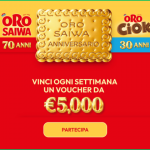 Con Oro Saiwa vinci 5000 euro