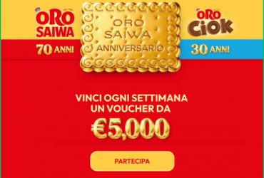Con Oro Saiwa vinci 5000 euro