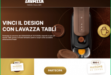 Vinci gift card con Lavazza Tabli