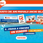 Vinci la Sardegna con Kinder Gelato