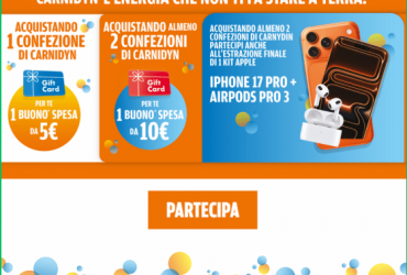 Concorso Carnidyn: vinci buoni e premi Apple