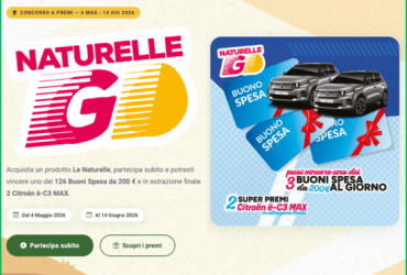 Vinci auto e buoni spesa con Naturella GO