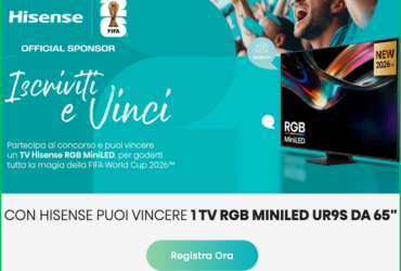Iscriviti e vinci Hisense