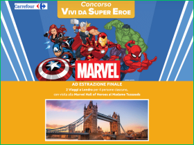 Vinci Londra con Carrefour e Marvel
