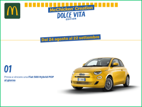Concorso Mc Donald la dolce vita