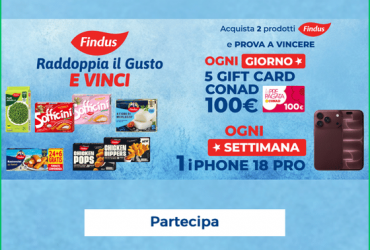 Vinci la spesa Conad con Findus